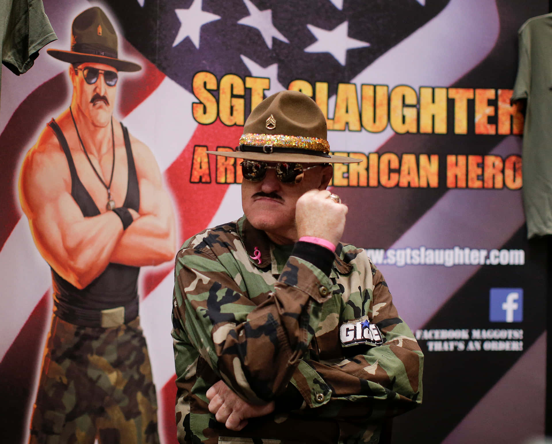 Sergeant Slaughter Wrestling Icon Wallpaper