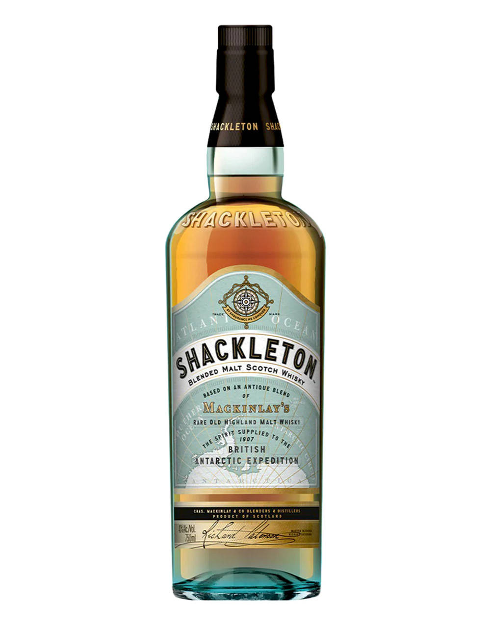 Shackletonwhiskyflaska Reklamfotografi. Wallpaper
