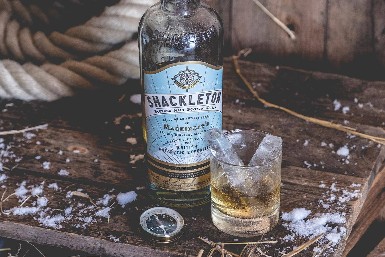 Shackleton Whisky på Isen Wallpaper