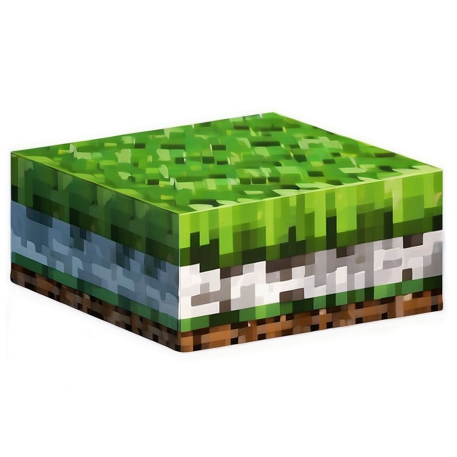 Shaded Minecraft Grass Block Png Jxo89 PNG