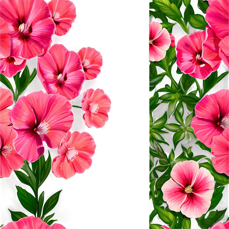 Shaded Pink Flowers Png 05242024 PNG