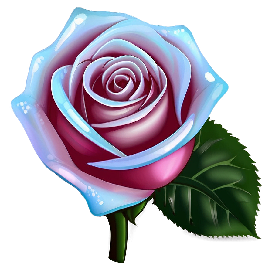 Shaded Rose Clipart Png 06272024 PNG