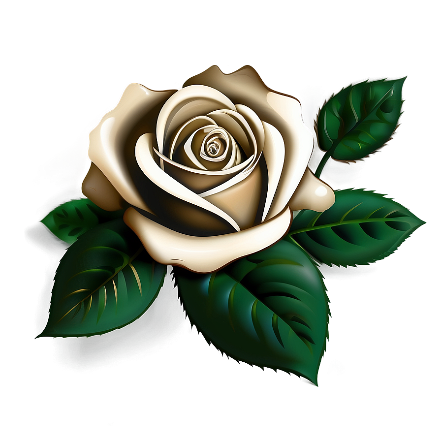 Shaded Rose Clipart Png 35 PNG