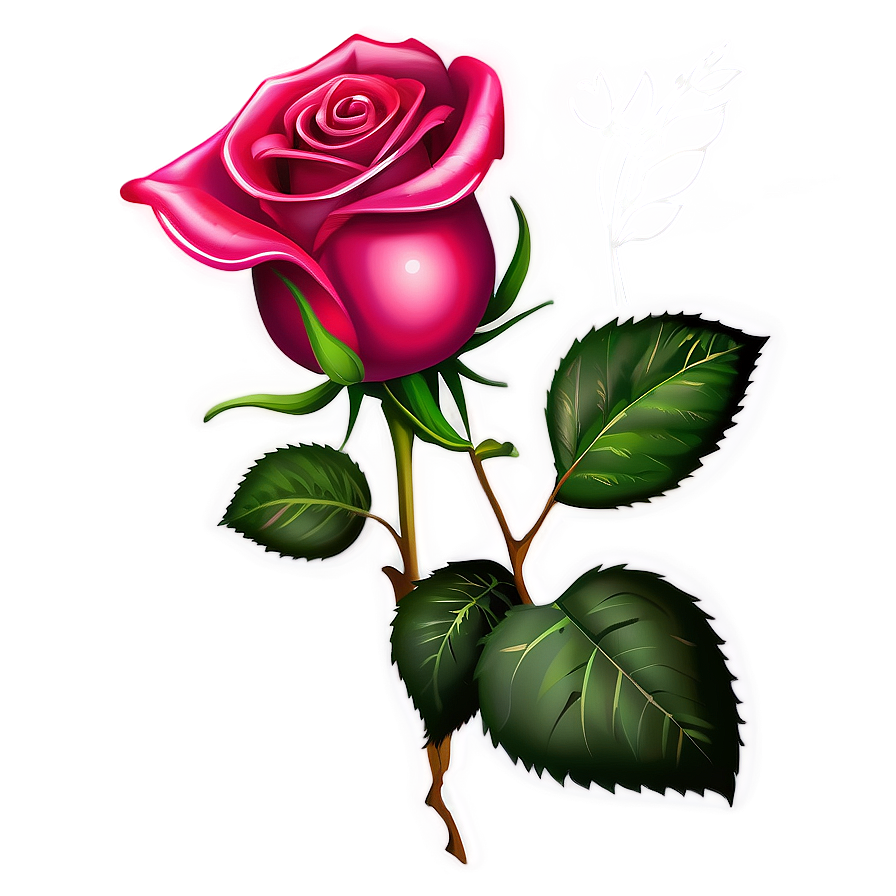 Shaded Rose Clipart Png Llk43 PNG