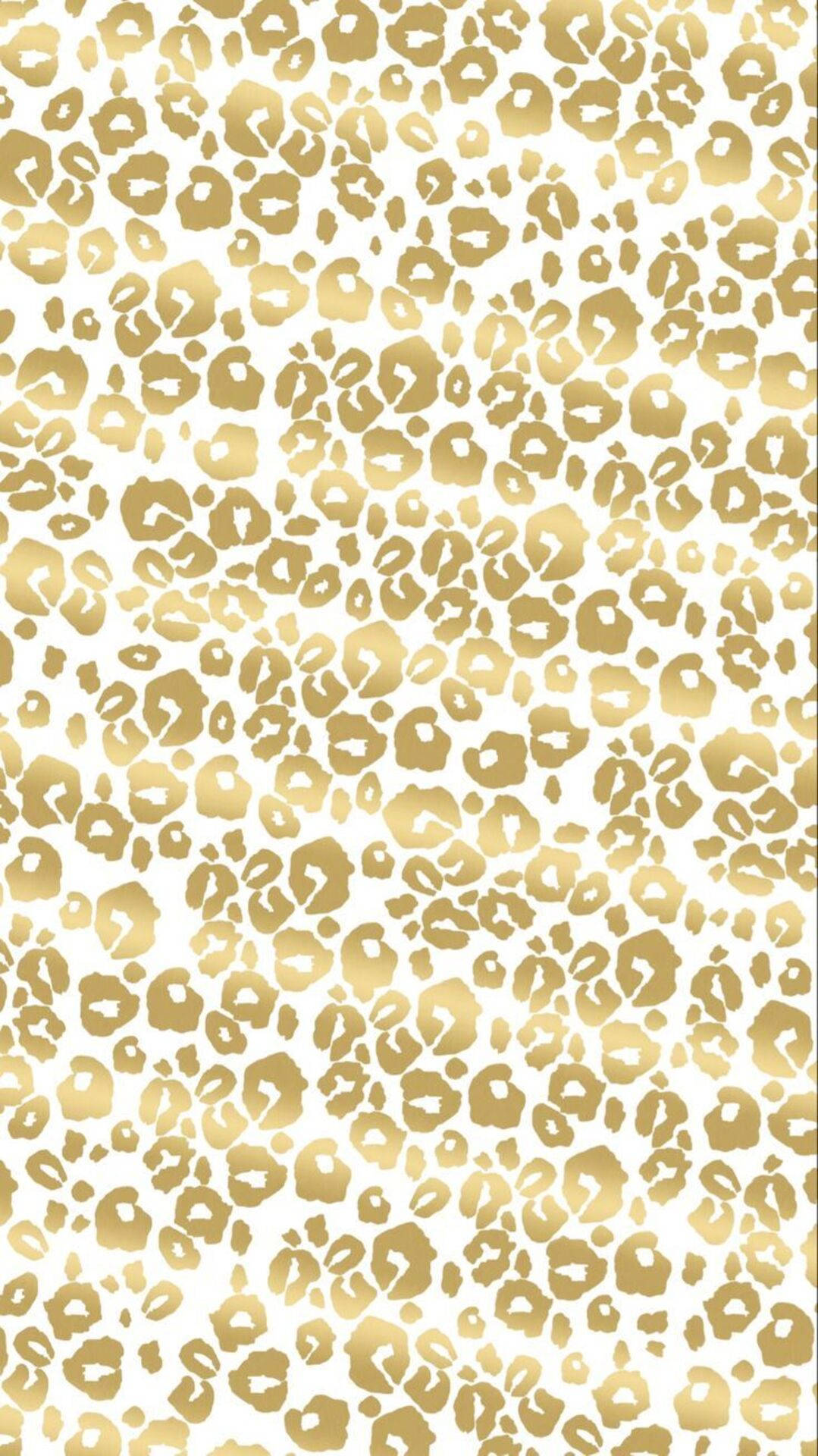 Shades Of Gold Leopard Print Wallpaper