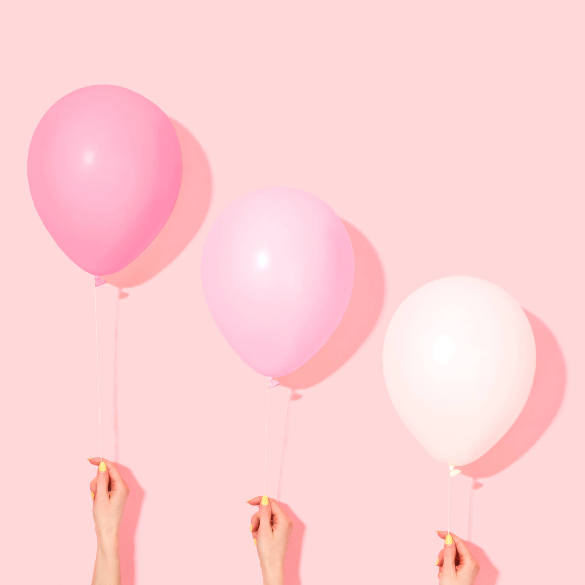 Shades Of Pink Pastel Balloon Picture