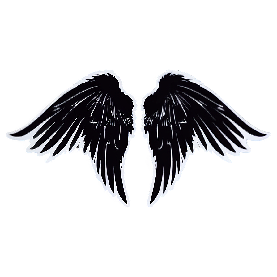 Shadow Angel Wings Graphic Png 11 PNG