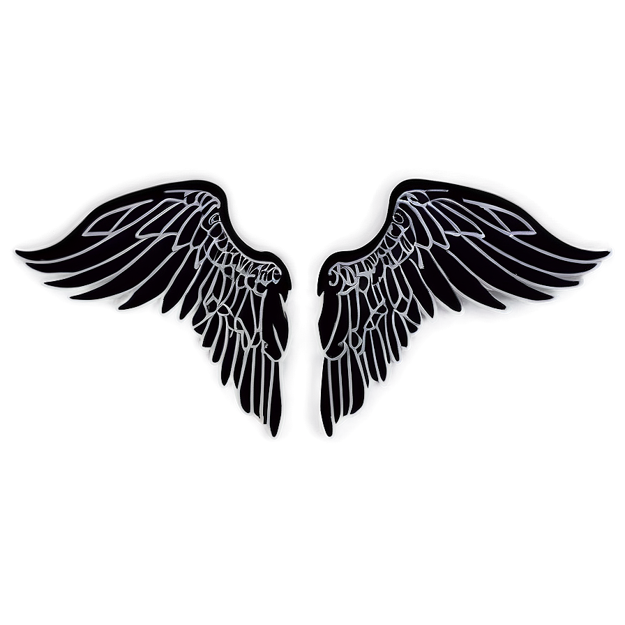 Shadow Angel Wings Graphic Png Axb4 PNG