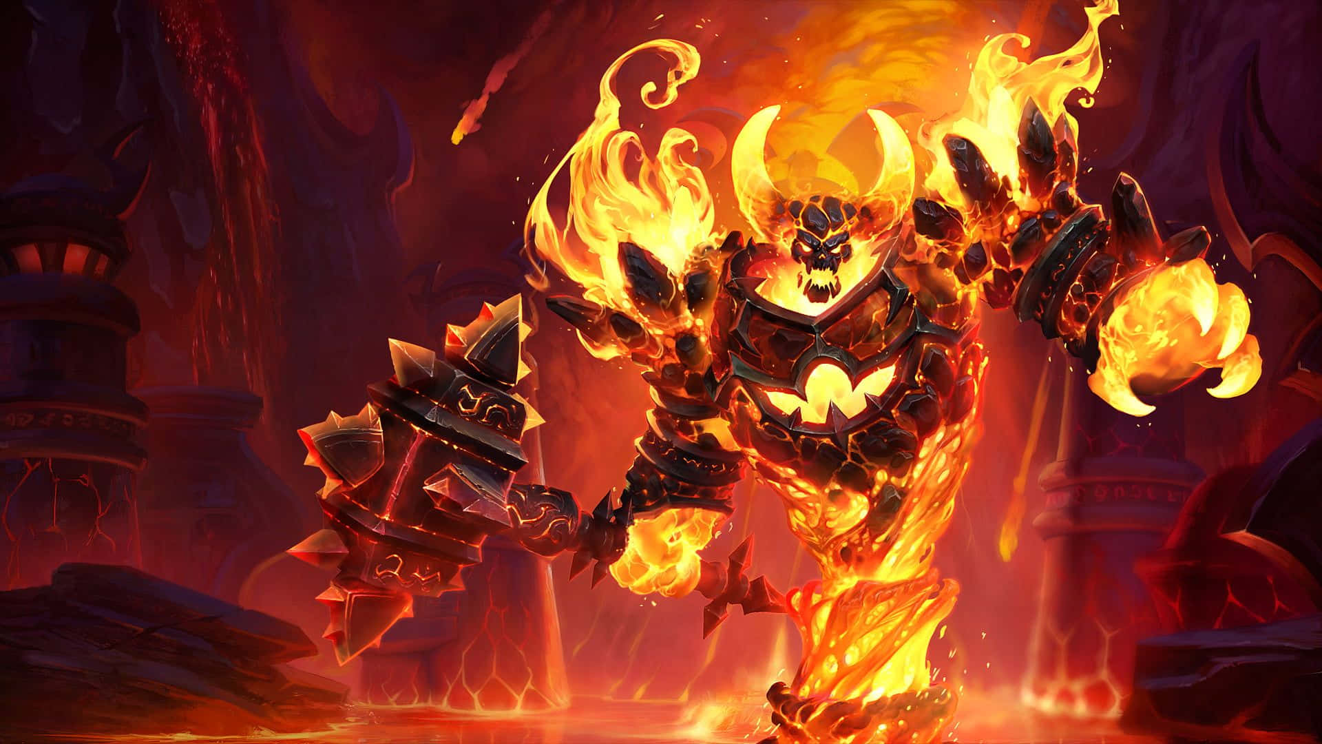 The Ruler of Souls: Shadow Fiend Unleashes his Power Wallpaper