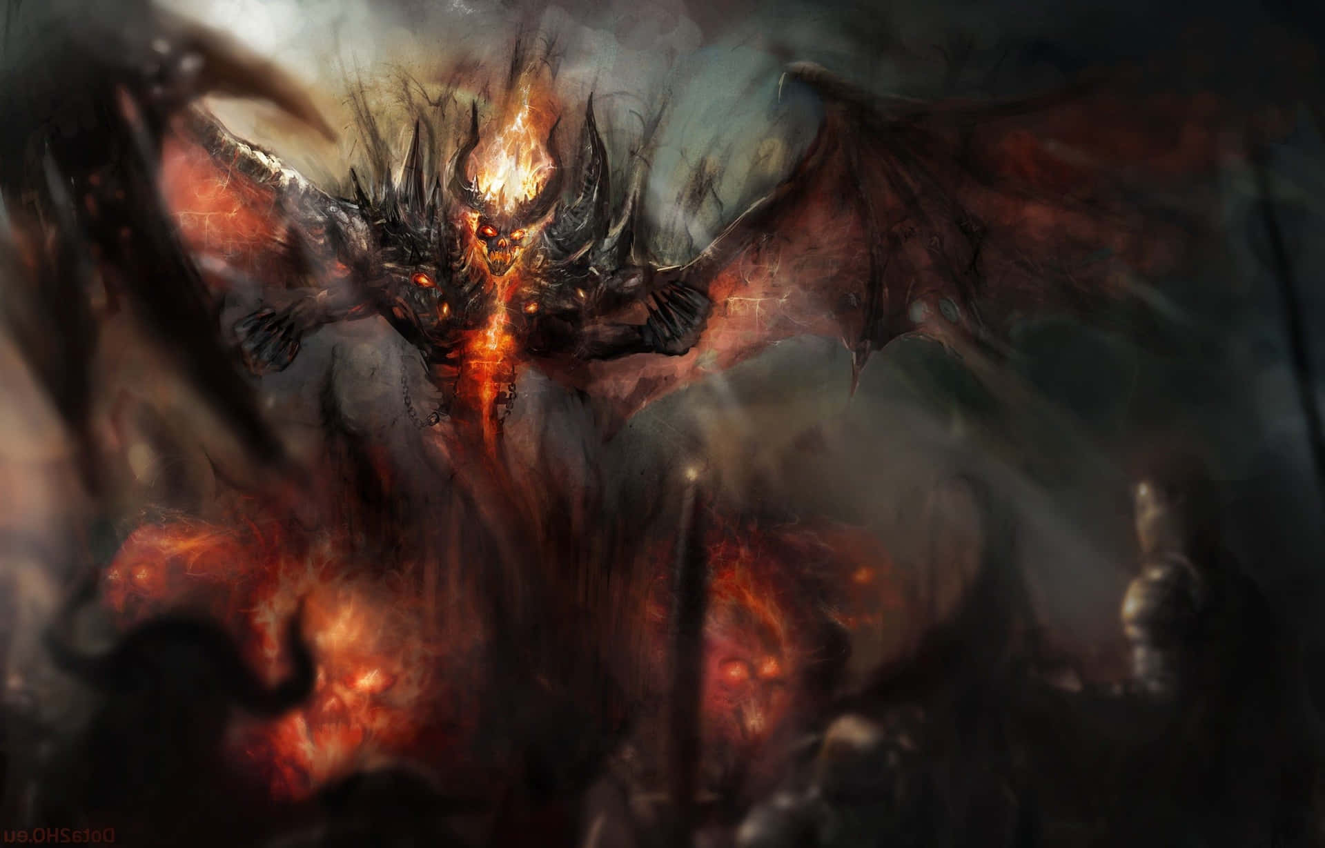 Shadow Fiend Unleashes his Power Wallpaper