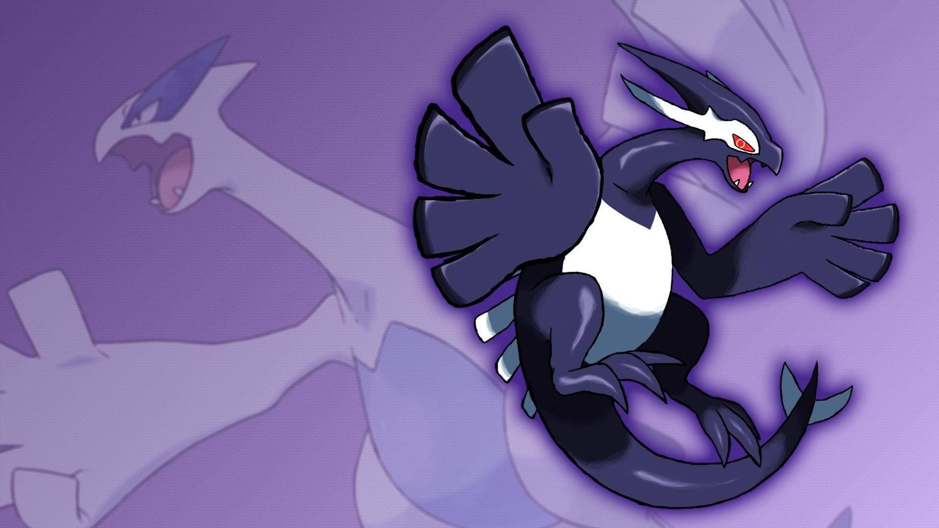 Unveiling the Shadowy Glacier Form of Lugia Wallpaper