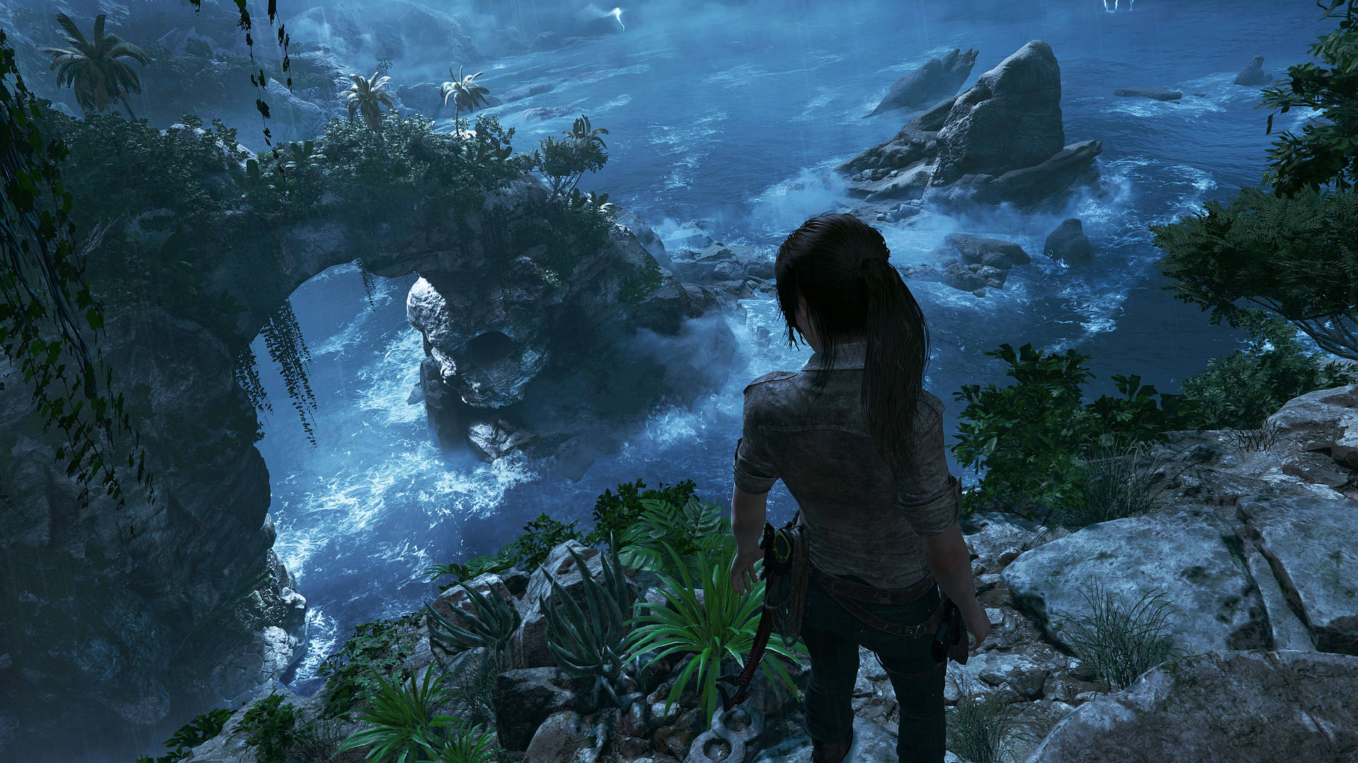 Shadow Of The Tomb Raider Ocean Cliff Wallpaper