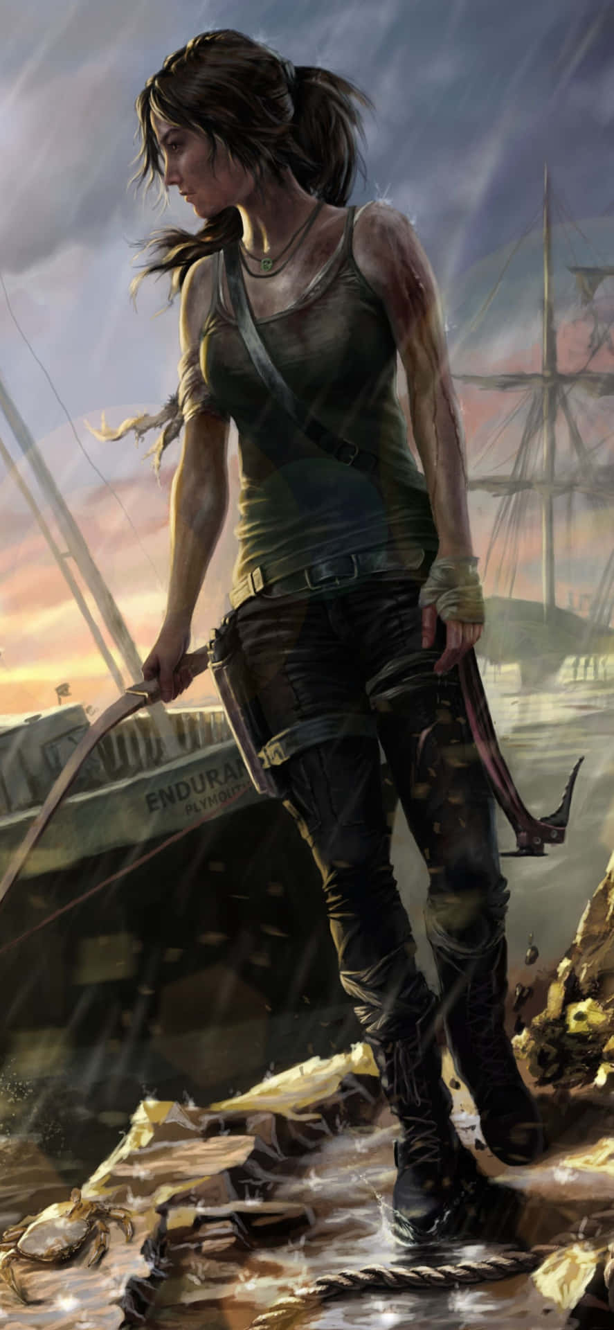 Lara Croft-tapeter fra hele verden Wallpaper