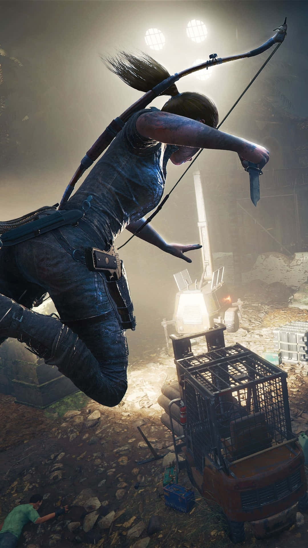 Climb your way to victory in Shadow of the Tomb Raider Wallpaper