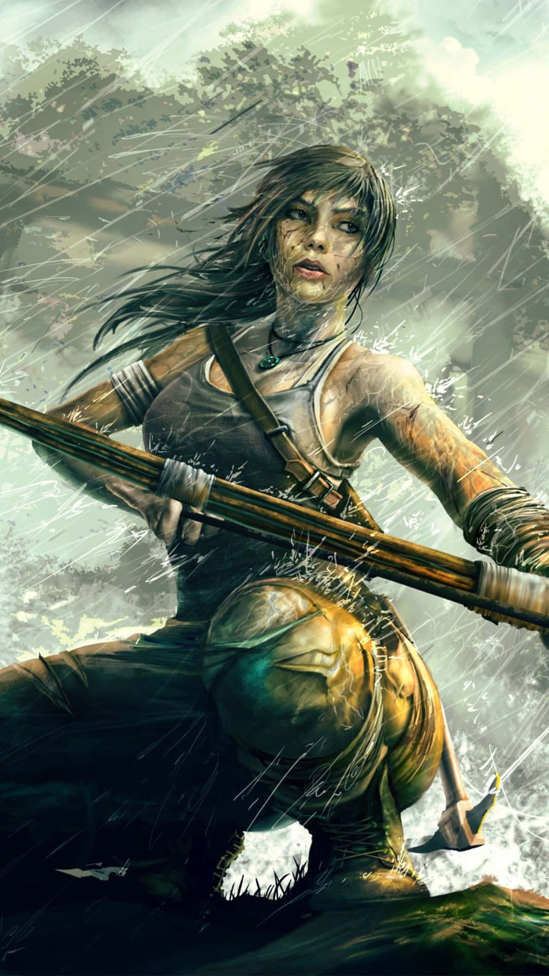 Traverse the dangerous&unknown in 'Shadow of Tomb Raider' Wallpaper