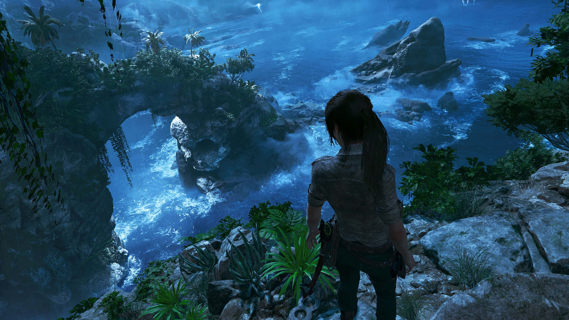 Udforsk Lara Crofts største eventyr i Shadow of the Tomb Raider Wallpaper