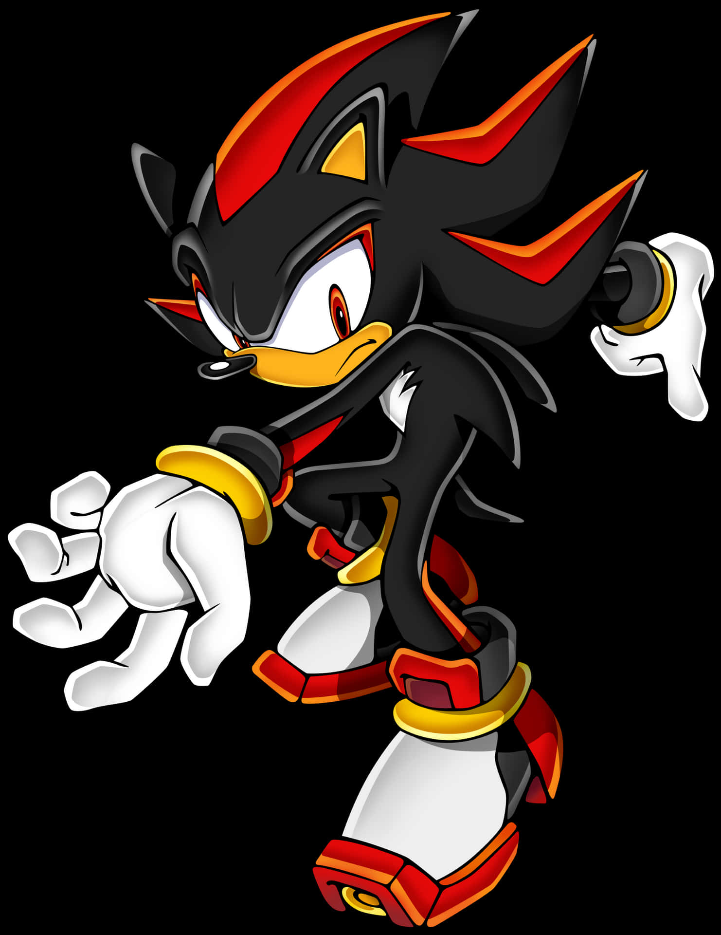 Shadow The Hedgehog Character Art PNG
