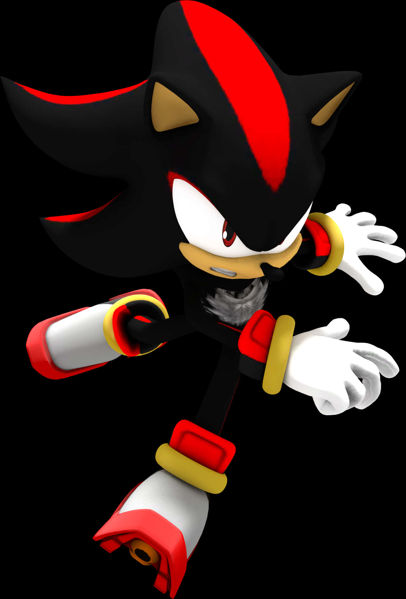 Shadow The Hedgehog Character Pose PNG