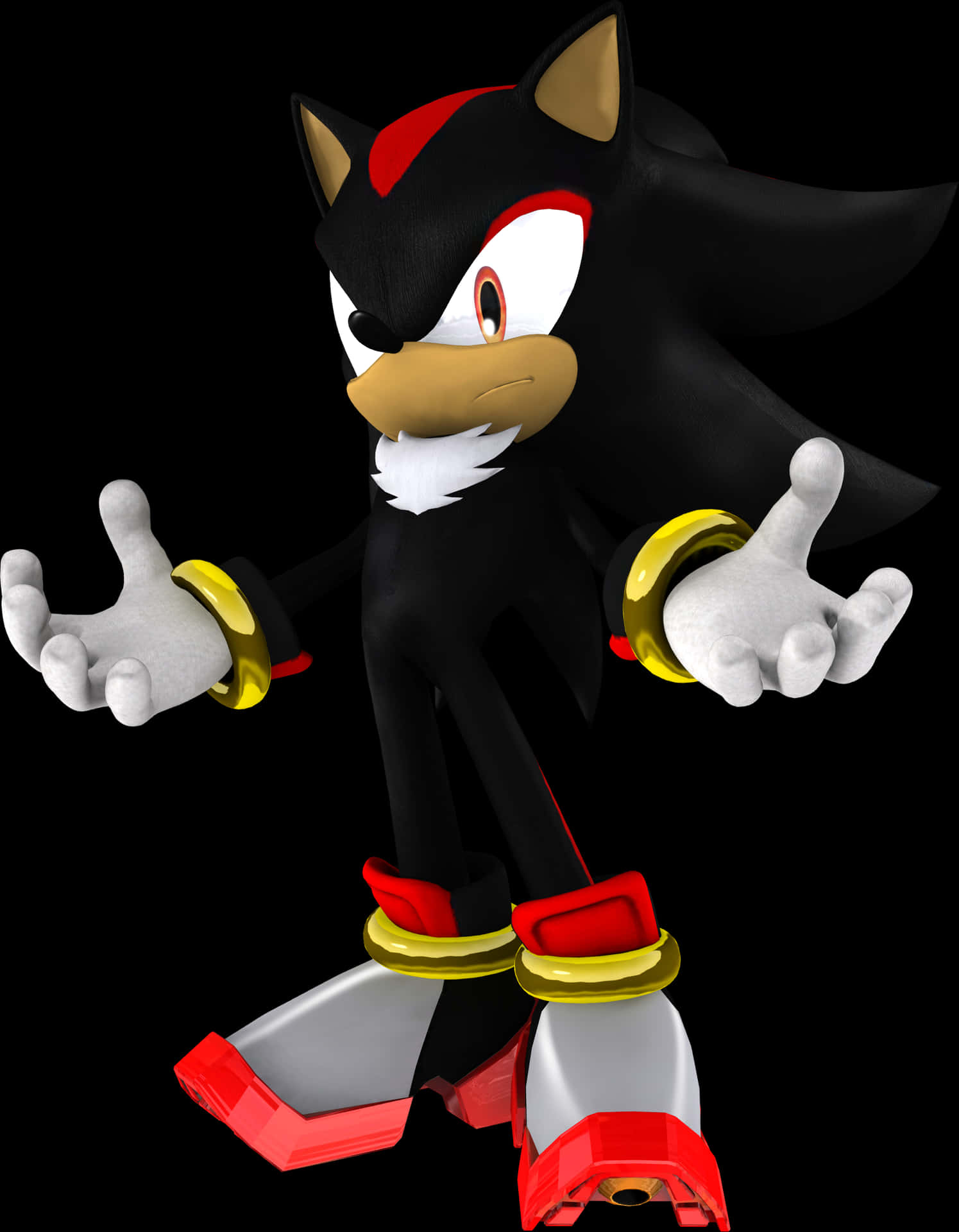 Shadow The Hedgehog Character Render PNG