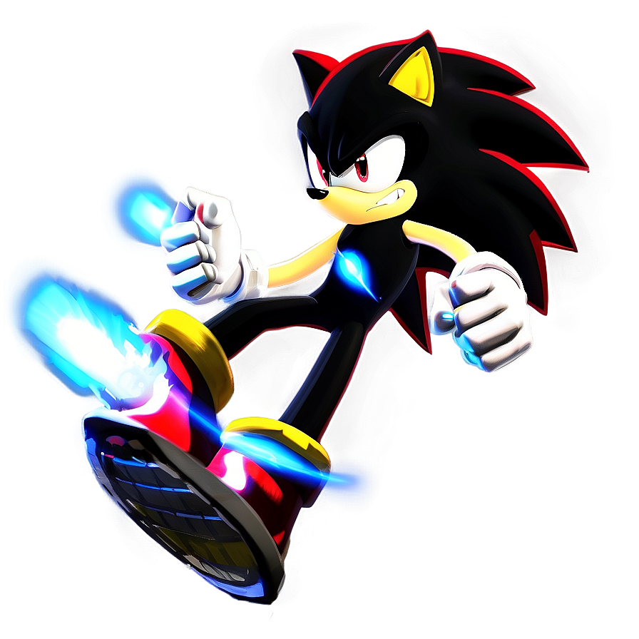 Shadow The Hedgehog In Action Png Eut PNG