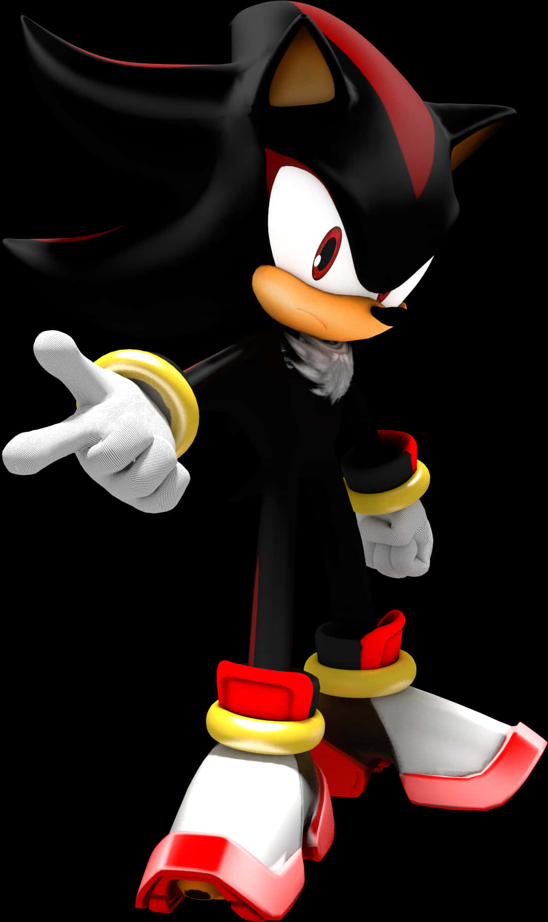 Shadow The Hedgehog Pointing PNG