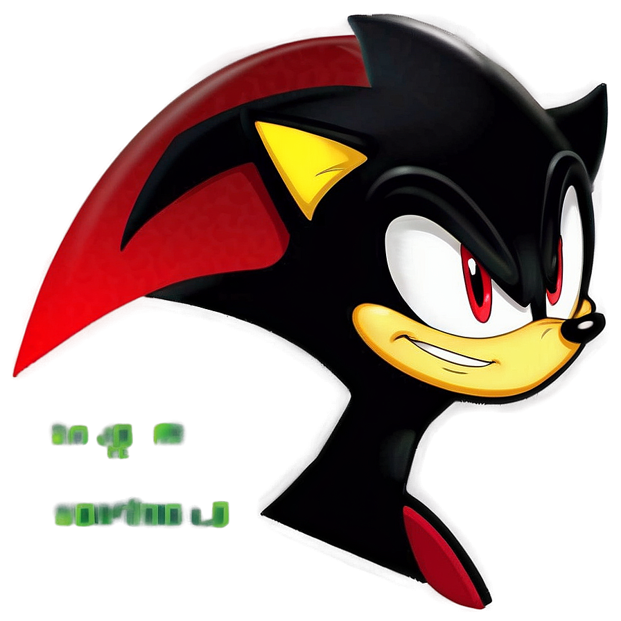 Download Shadow The Hedgehog Smirking Png 05232024 | Wallpapers.com