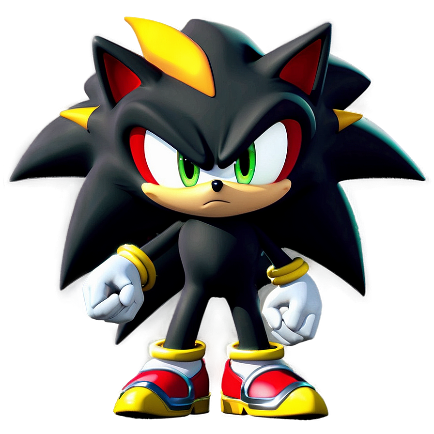 Download Shadow The Hedgehog Smirking Png 15 | Wallpapers.com