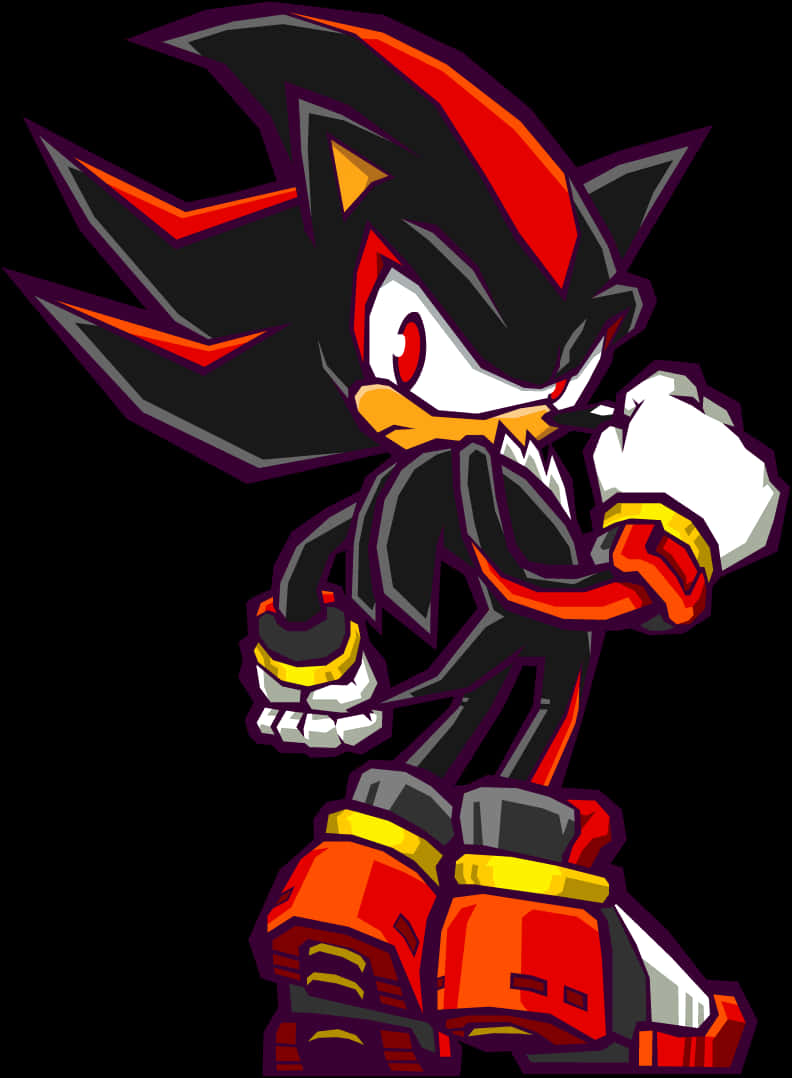 Shadow The Hedgehog Stance PNG