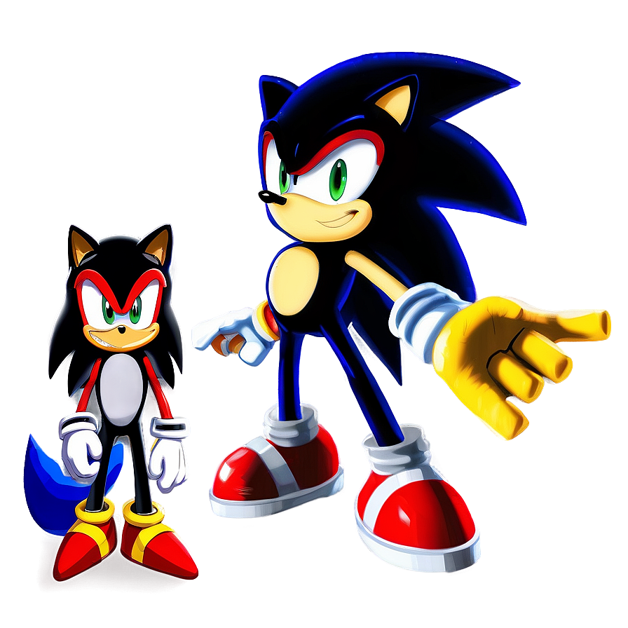 Download Shadow The Hedgehog With Sonic And Knuckles Png Eqh |  Wallpapers.com