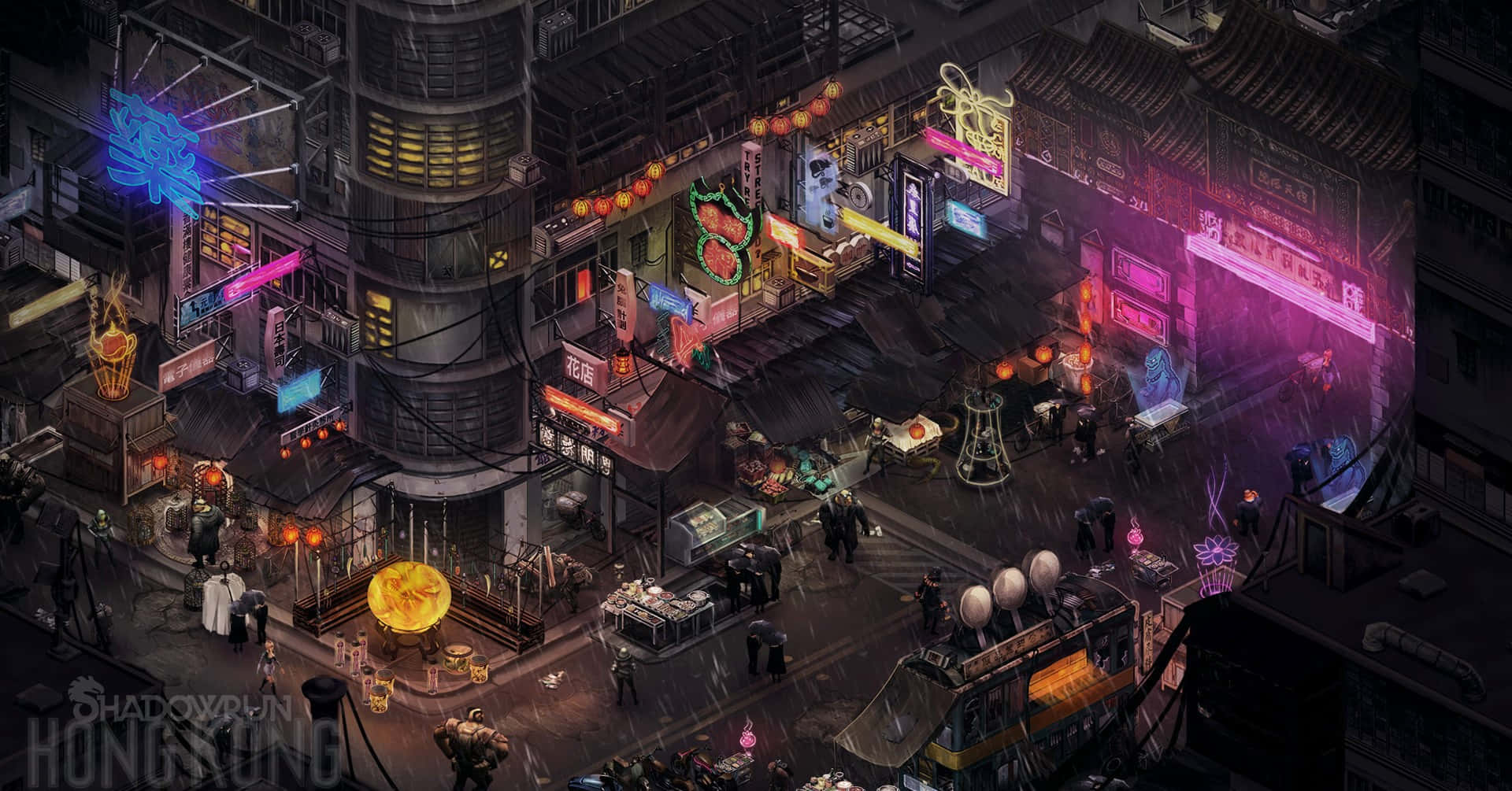 Experience the Darker Side of Technology in Shadowrun Wallpaper