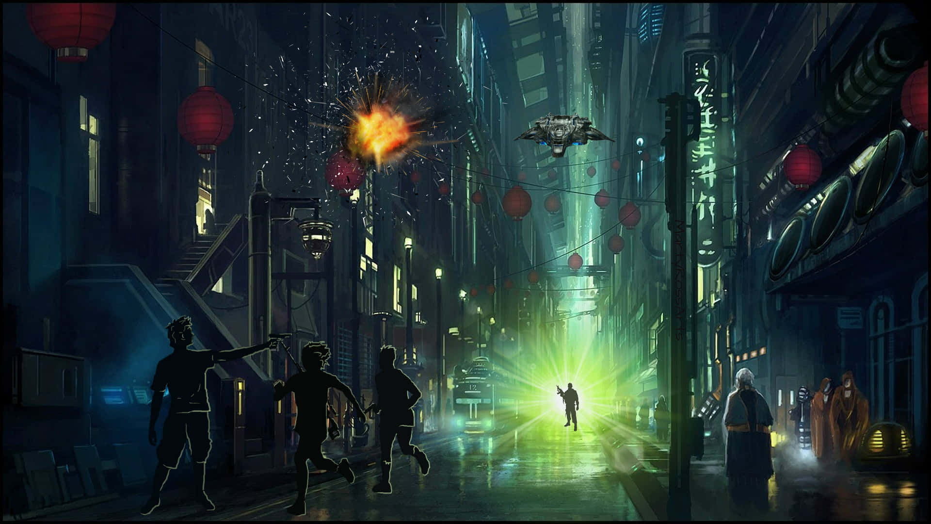 Enter the shadows with the latest version of Shadowrun Wallpaper
