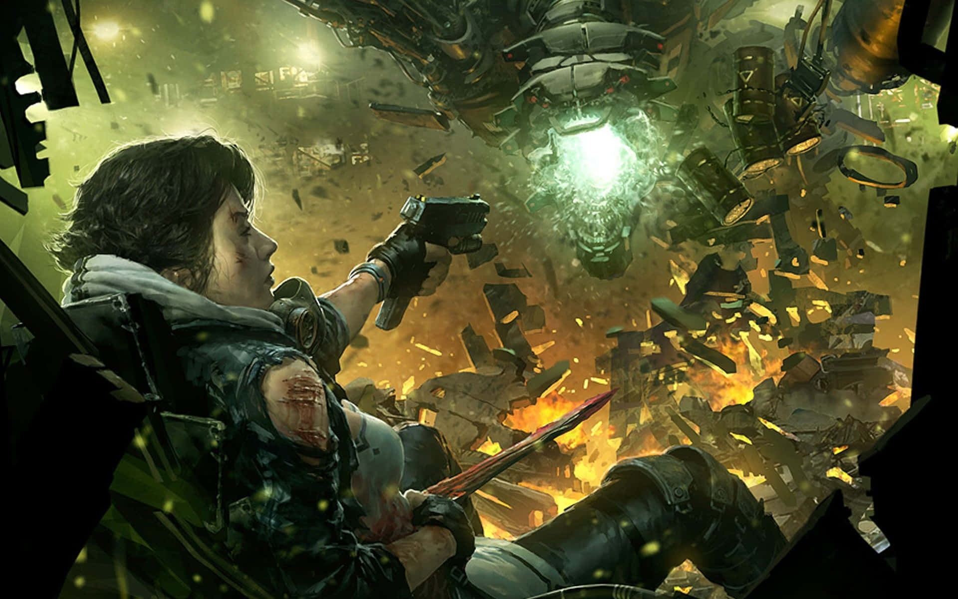 Experience a whole new world of technology and magic with Shadowrun Wallpaper