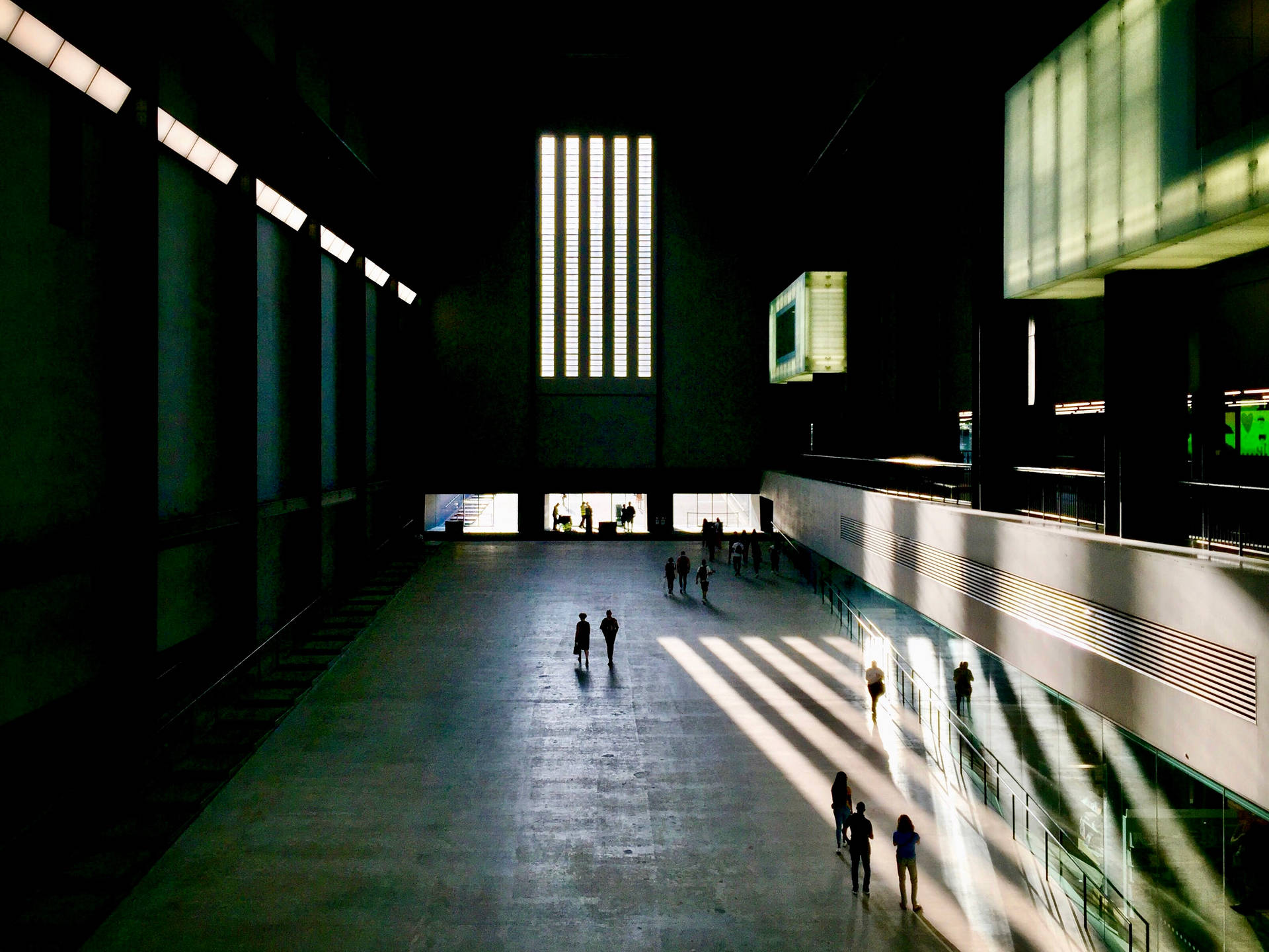 Shadows In Turbine Hall Tate Modern Picture