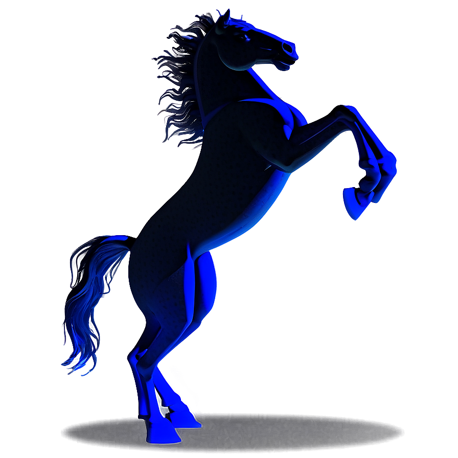 Shadowy Black Horse Figure Png 06262024 PNG