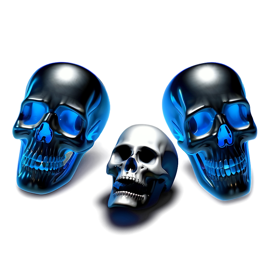 Shadowy Skull Representation Png B PNG