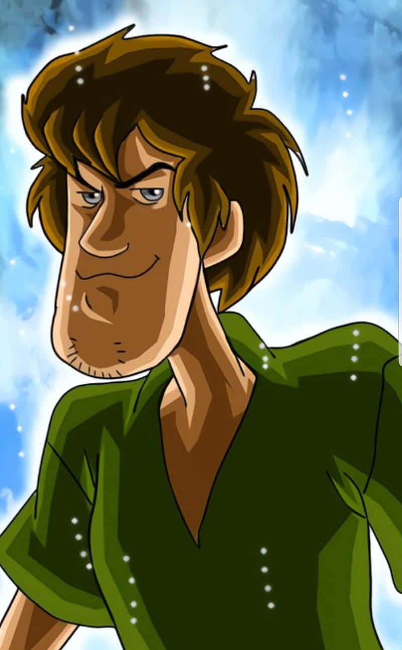 A Cartoon Character With A Green Shirt And Brown Hair Wallpaper