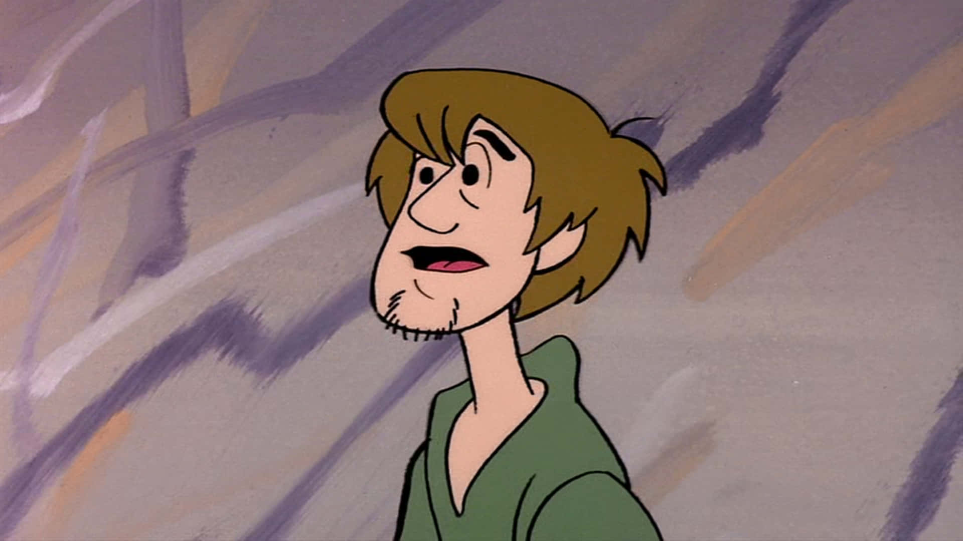 A Cartoon Character With Brown Hair And A Green Shirt Wallpaper