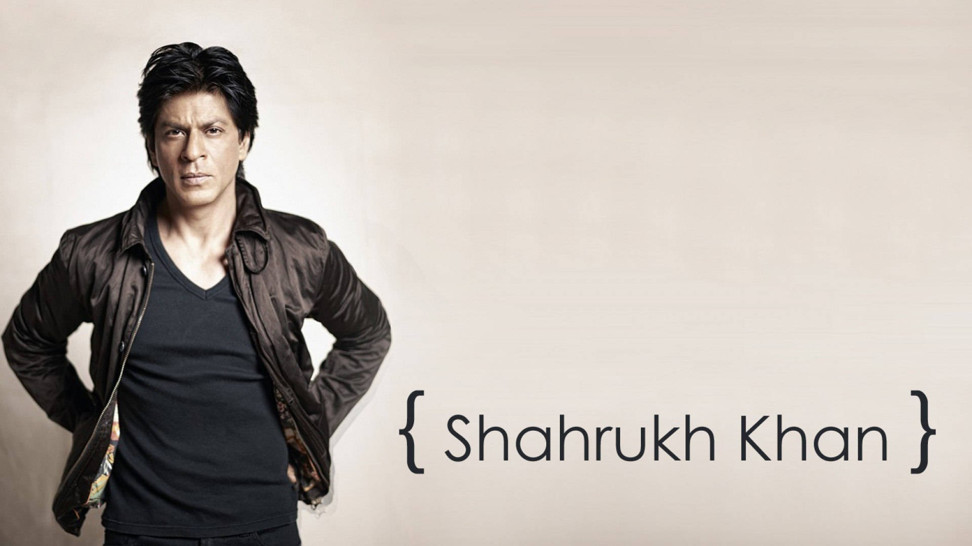Shahrukh Khan Chaqueta Marrón. Fondo de pantalla