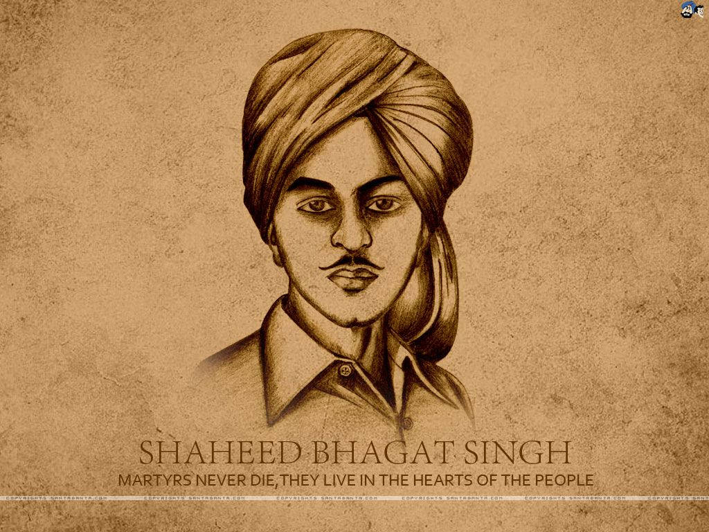 Shaheed Bhagat Singh Wallpapers  Top Free Shaheed Bhagat Singh Backgrounds   WallpaperAccess