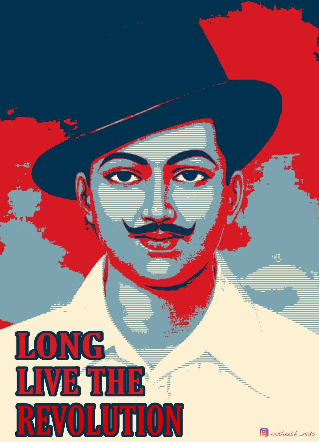 Download Shaheed Bhagat Singh Long Live The Evolution Wallpaper | Wallpapers .com