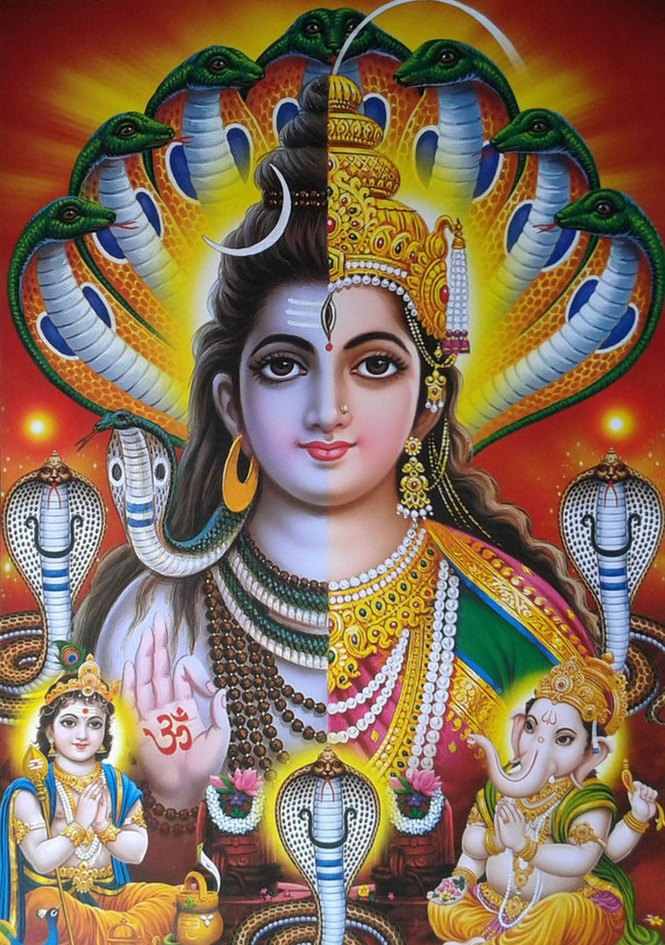 Shakti Deity Dualism Wallpaper