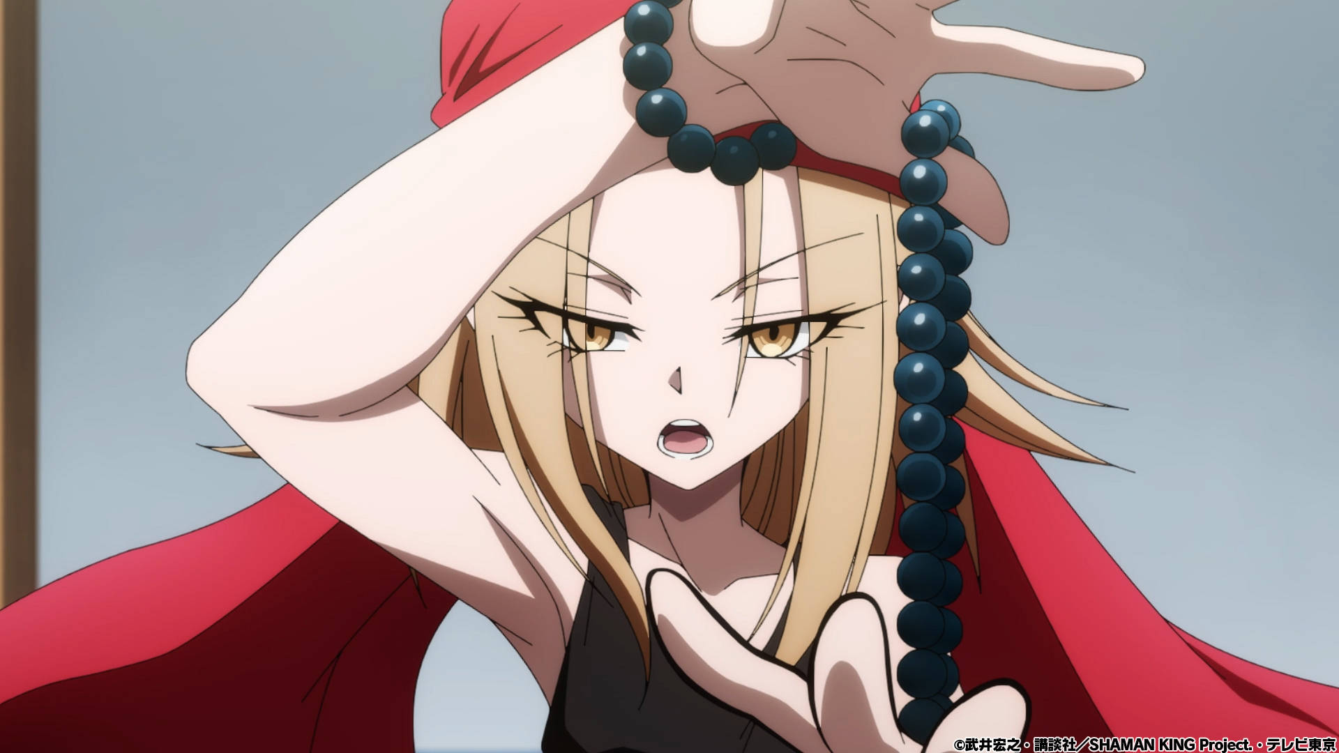 Shaman King Anna With Black Necklace