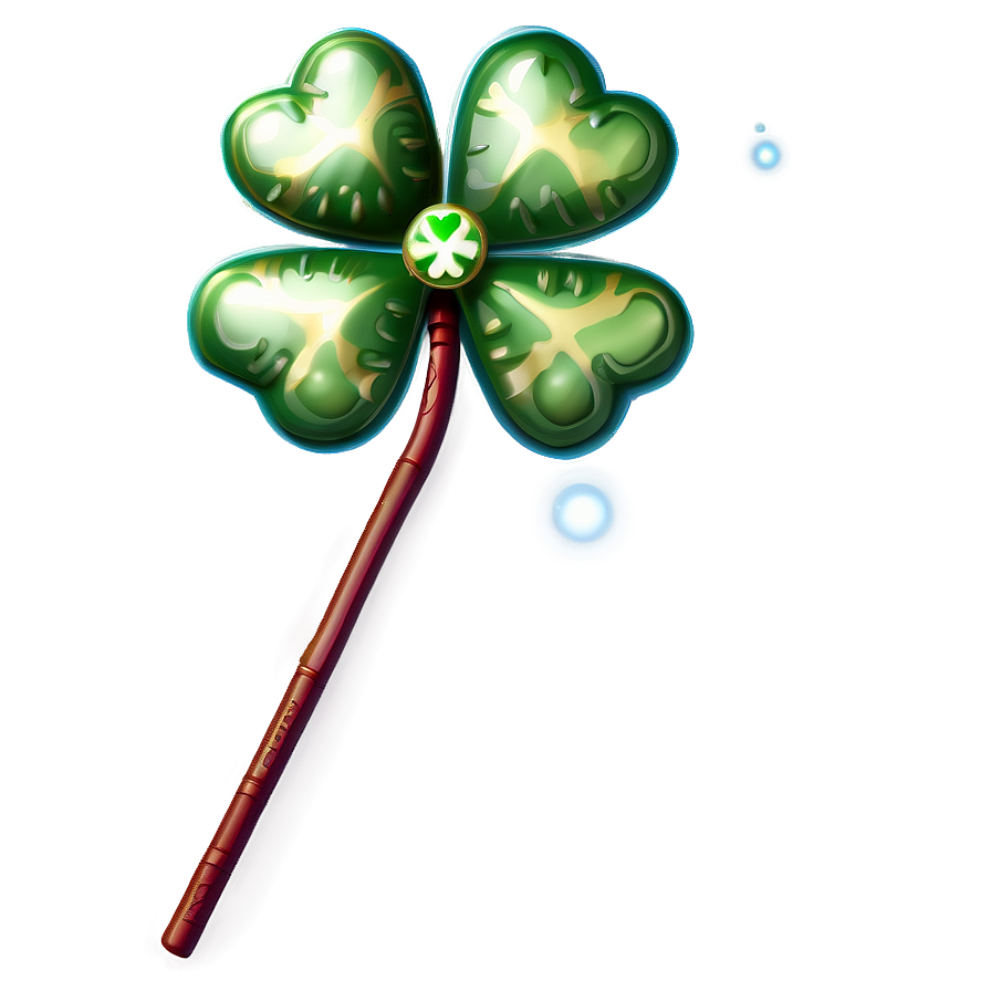 Shamrock Magic Wand Png Pob PNG