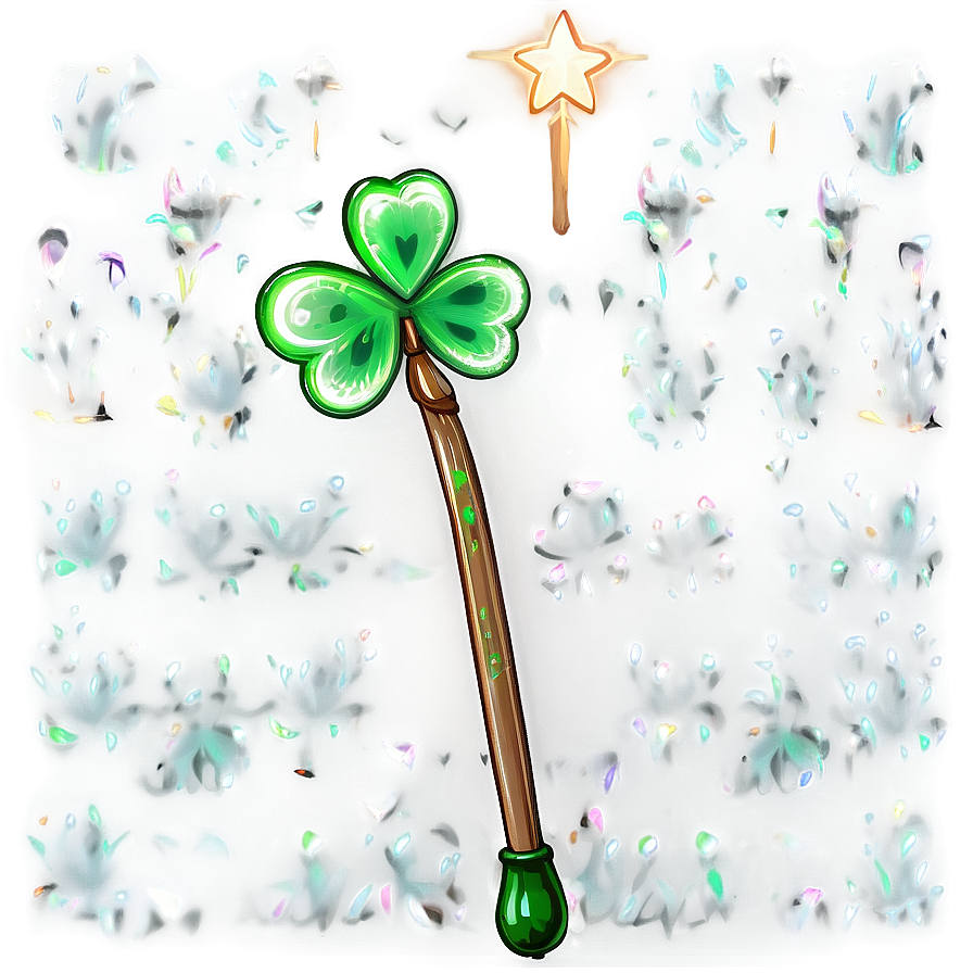 Shamrock Magic Wand Png Sfw78 PNG