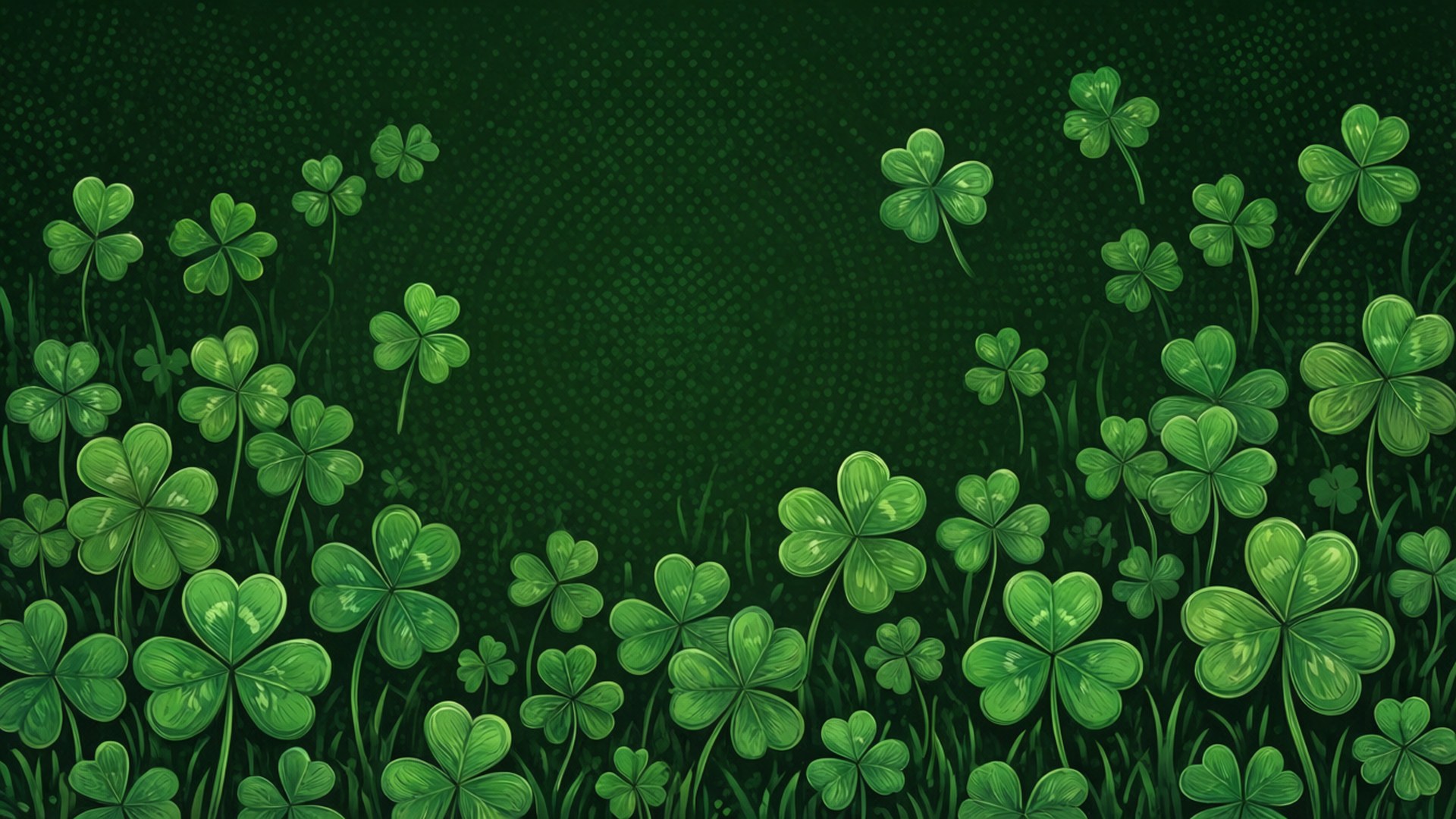 Shamrock Muster Hintergrund Wallpaper