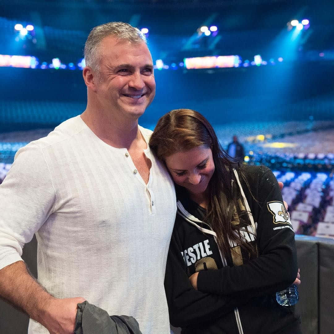 Wrestling Royalties: Shane McMahon Side by Side with Stephanie McMahon Wallpaper