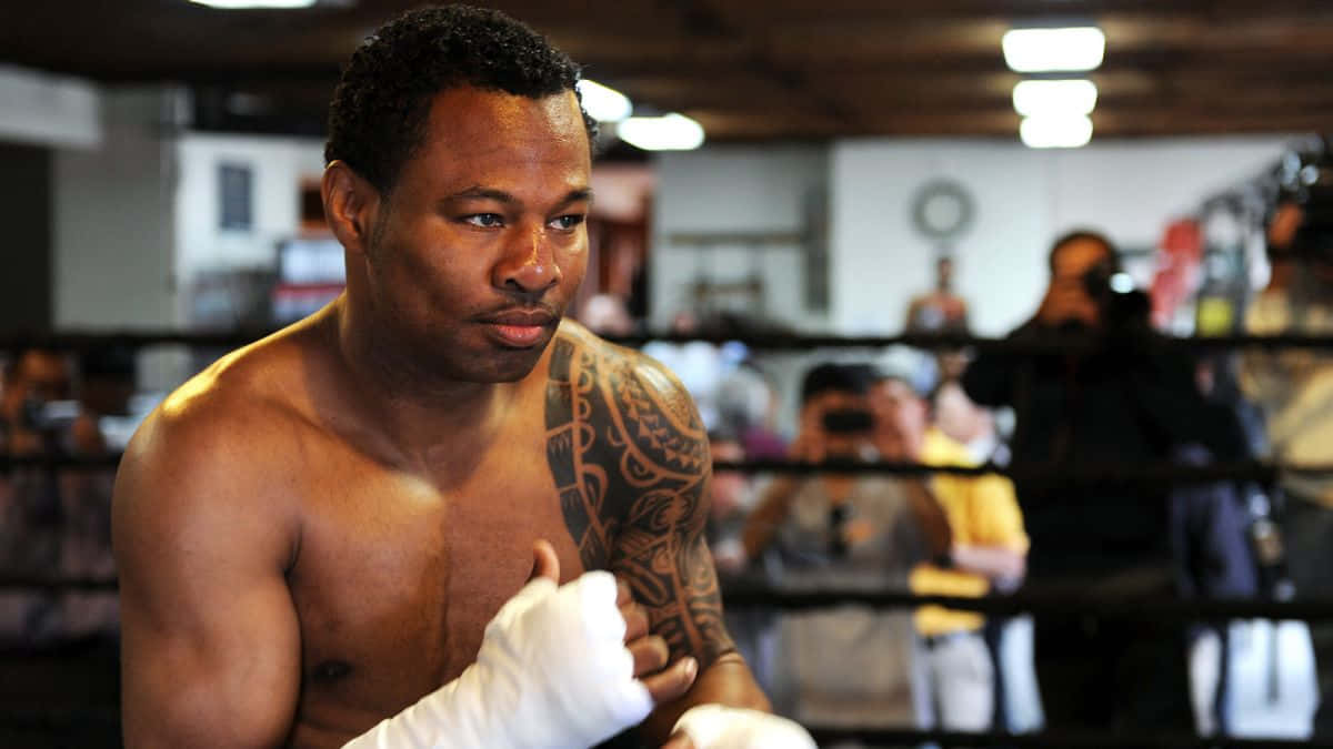 Shane Mosley With Training Wraps Wallpaper
