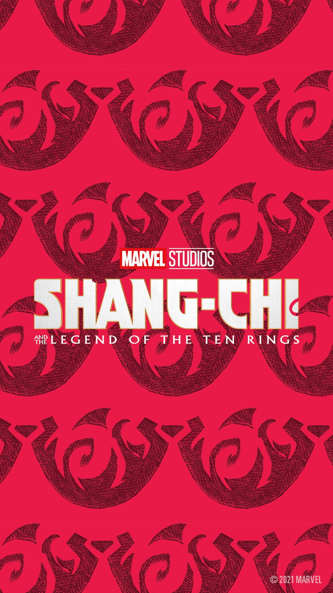 Shang-Chi Flames Official Poster Wallpaper