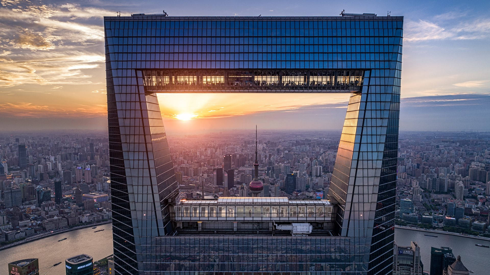O Centro Financeiro Mundial De Xangai Pode Ser Uma Ótima Escolha Para Seu Papel De Parede Do Computador Ou Celular. Papel de Parede