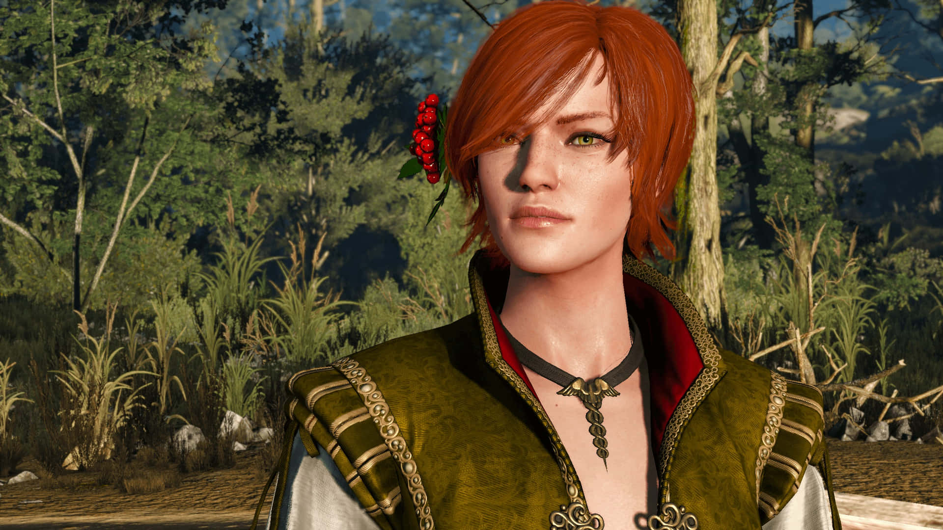 Shani From The Witcher Series Deep In Thought Wallpaper